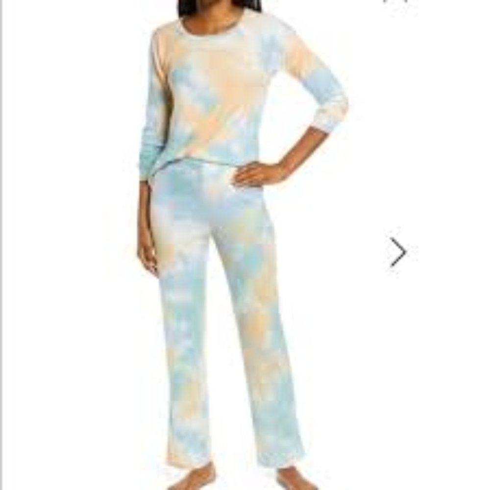 BP Saturday Morning Thermal Pajamas In Tie Dye
